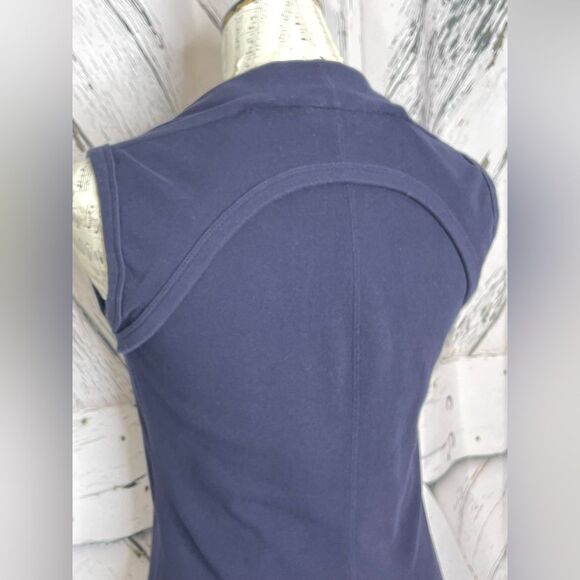 Helmut Lang Sleeveless Dress Knit Navy Size M - Picture 4 of 7